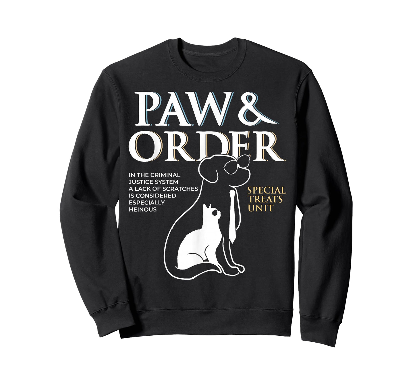 Funny Paw and Order Special Treats Unit Training Dog and Cat T-Shirt