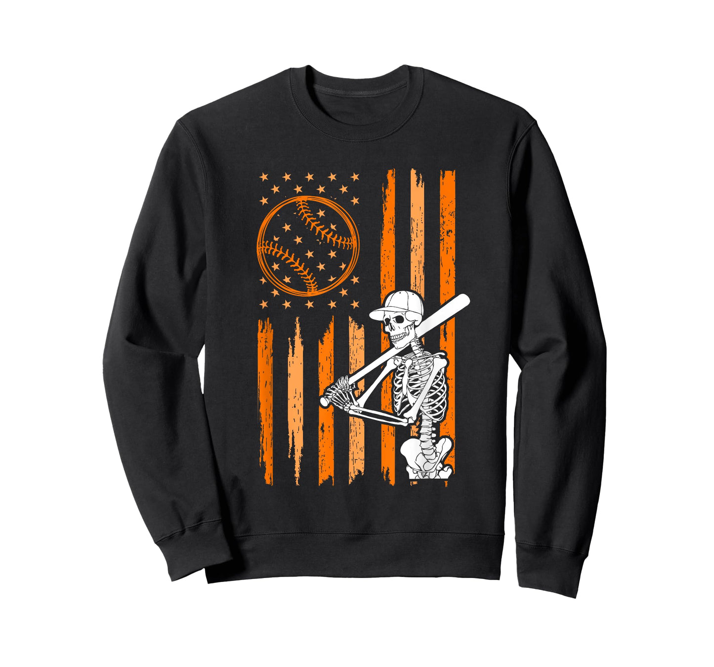 Skeleton Baseball Player Fan Skeleton Halloween Baseball T-Shirt