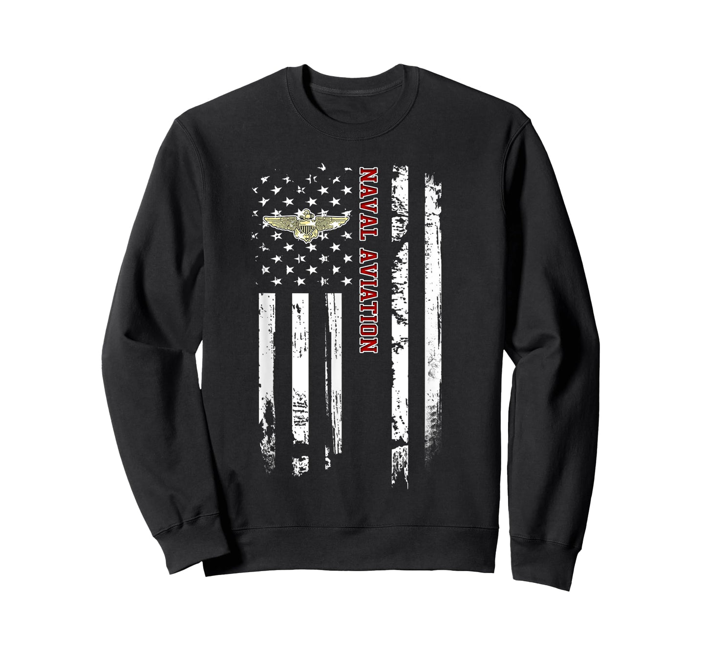 Naval Aviation Veteran American Flag Veterans Day Christmas T-Shirt for Women Men