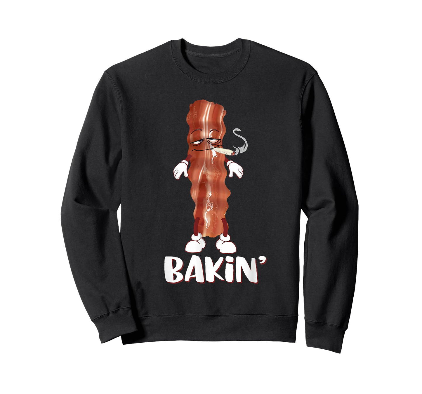 Bakin' Bacon Funny 420 Marijuana Smoke Weed Pot T Shirt T-Shirt