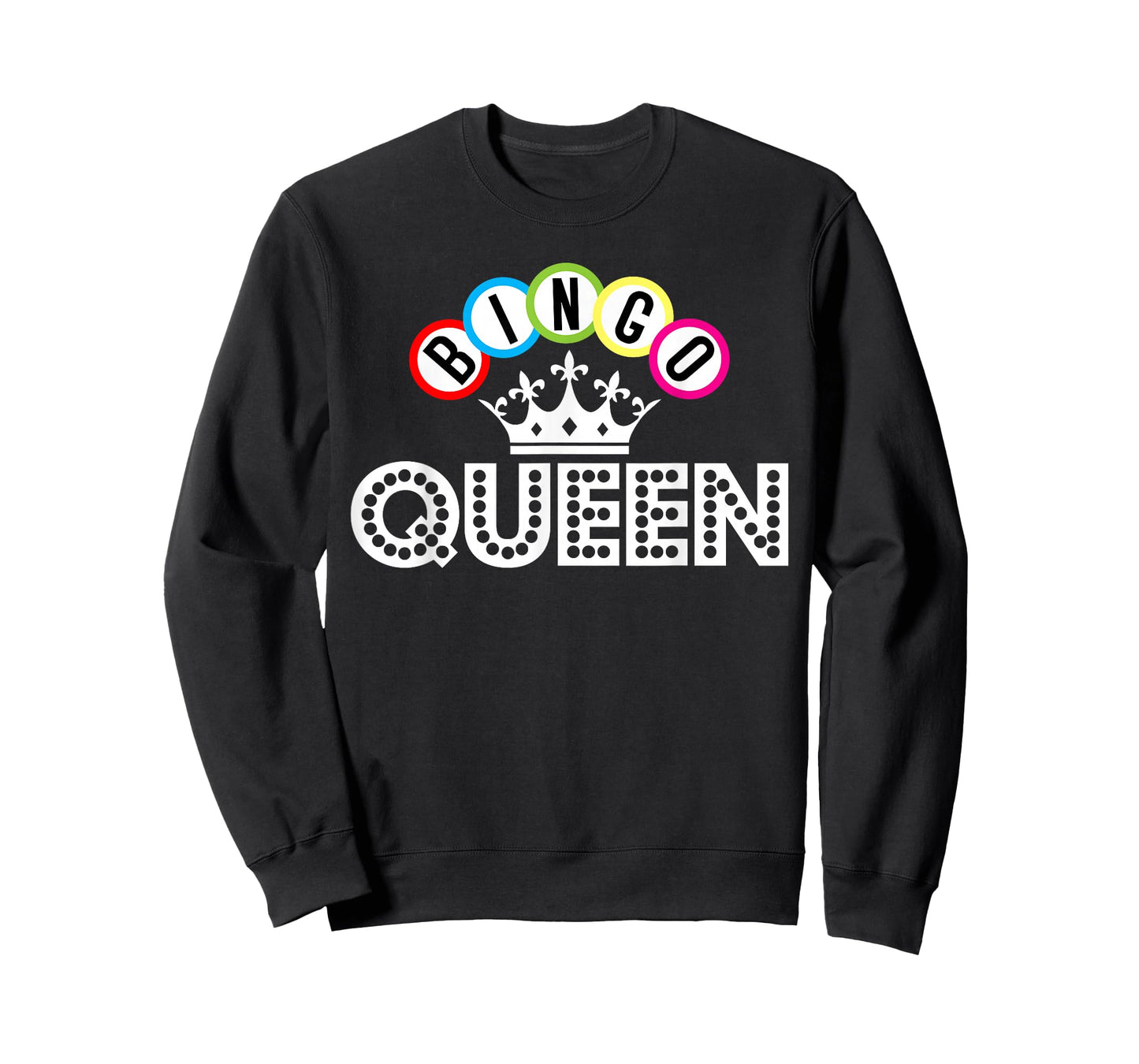 Bingo Bingo Queen Crown Bingo Balls Gift T-Shirt