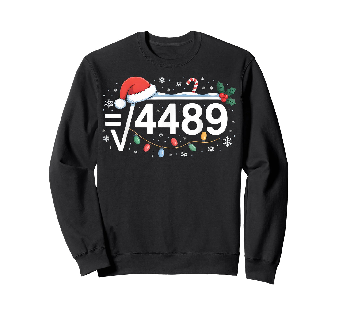 Square Root 4489 Funny 67 Meme Math Teacher 6 7 Christmas T-Shirt
