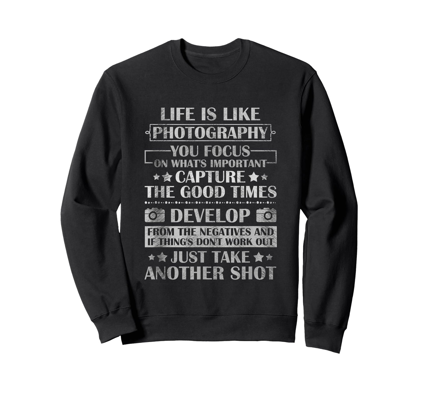 Life Is Like Photography Photographer Lover Camera Lens Gift T-Shirt