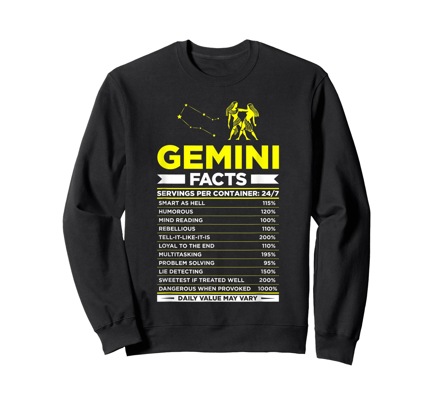 Gemini Traits Facts Horoscope Zodiac Astrological Sign T-Shirt