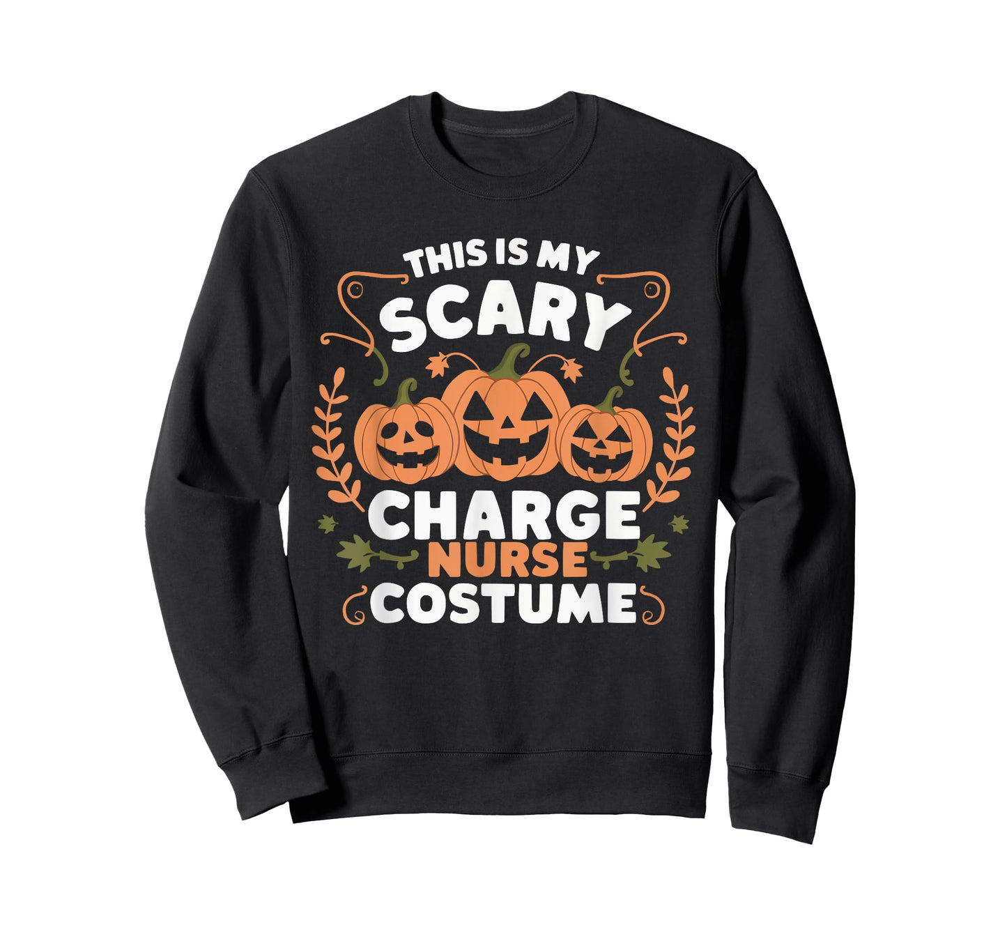 Charge Nurse Halloween Spooky Nursing Trick Or Treat T-Shirt