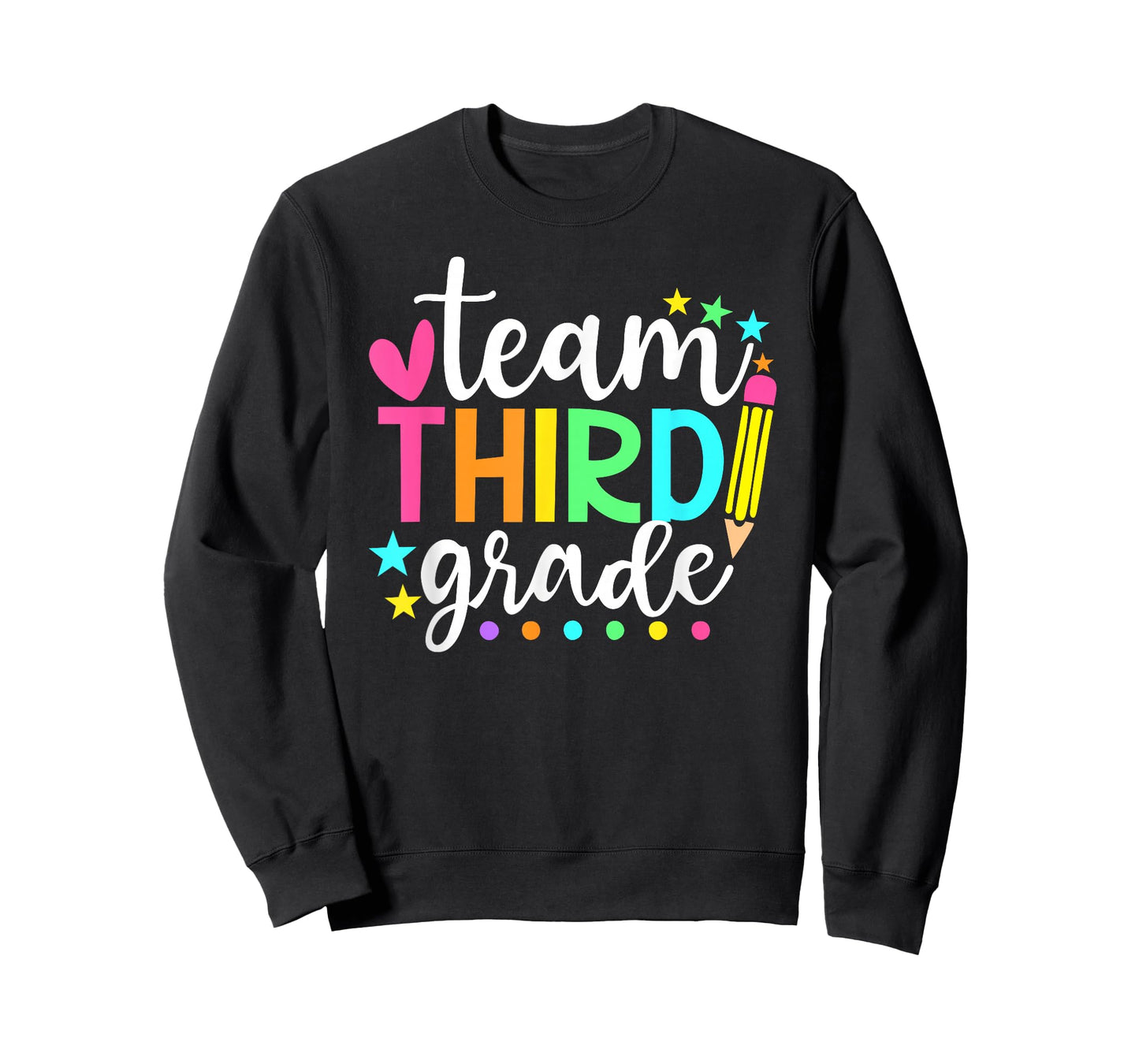 3rd Grade Team Pencil Teacher Student Back to School Girls T-Shirt