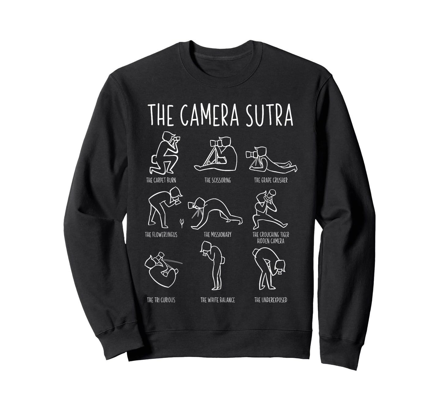 Funny Camera Sutra Photographer Photography Gift Men Women T-Shirt
