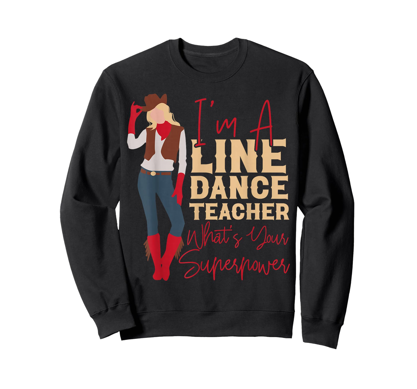Country Line Dance Dancer HS0 Unisex-Adults White T-Shirt Small