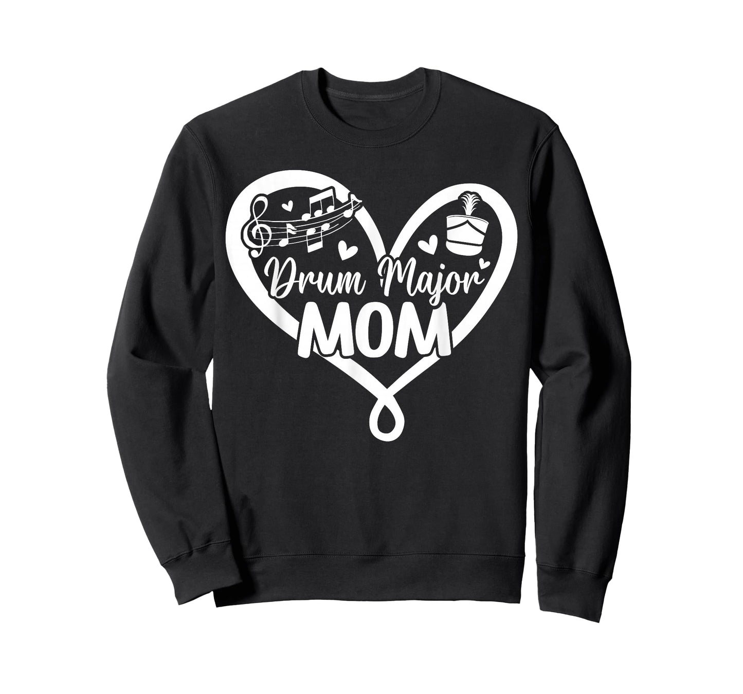 Drum Major Mom Heart Drum Major Mother Drum Major Mama T-Shirt