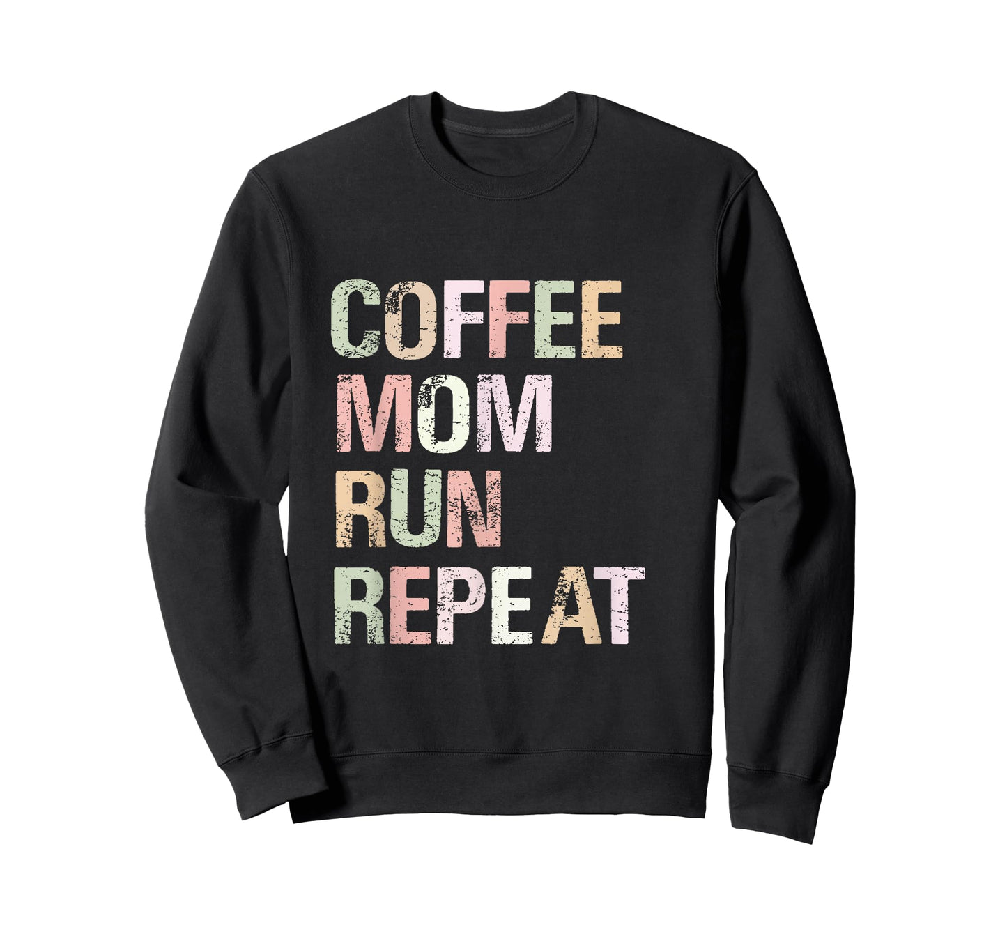 Coffee Mom Run Repeat Cool Women's Running Design T-Shirt