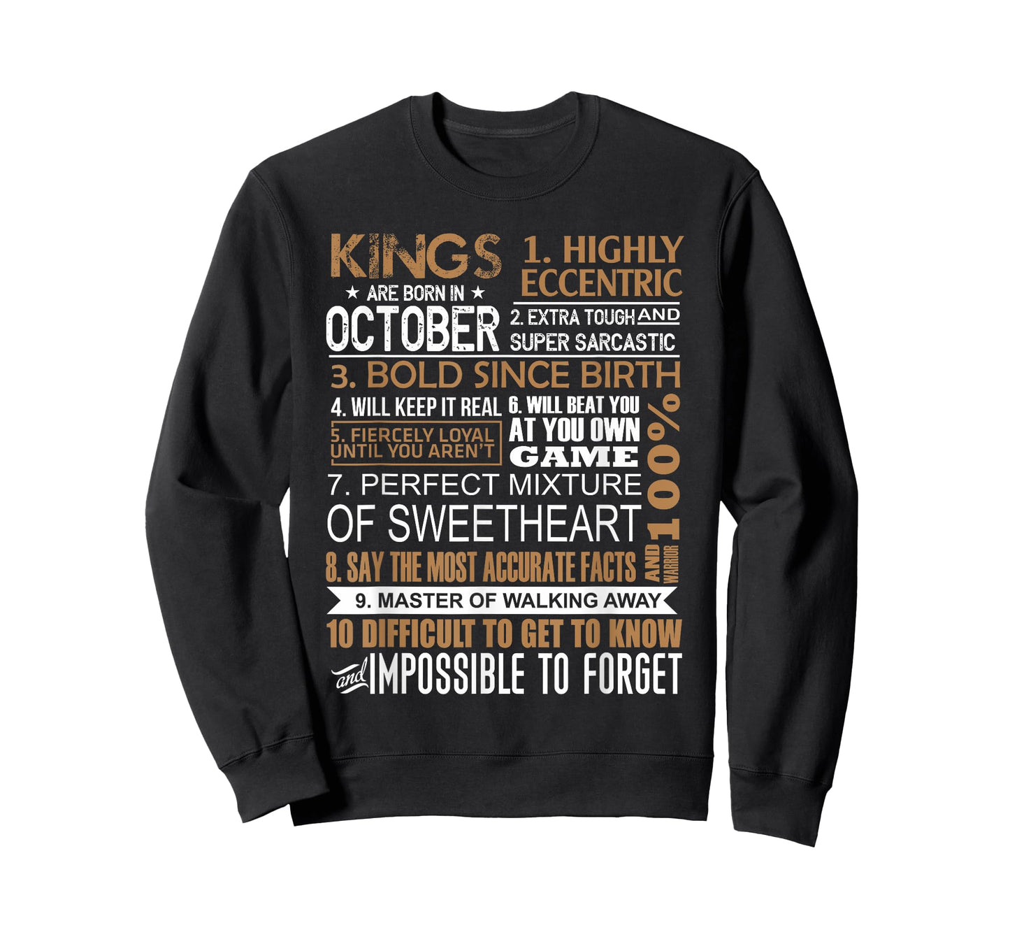 Kings Are Born In October Libra Scorpius Birthday Gift Men T-Shirt