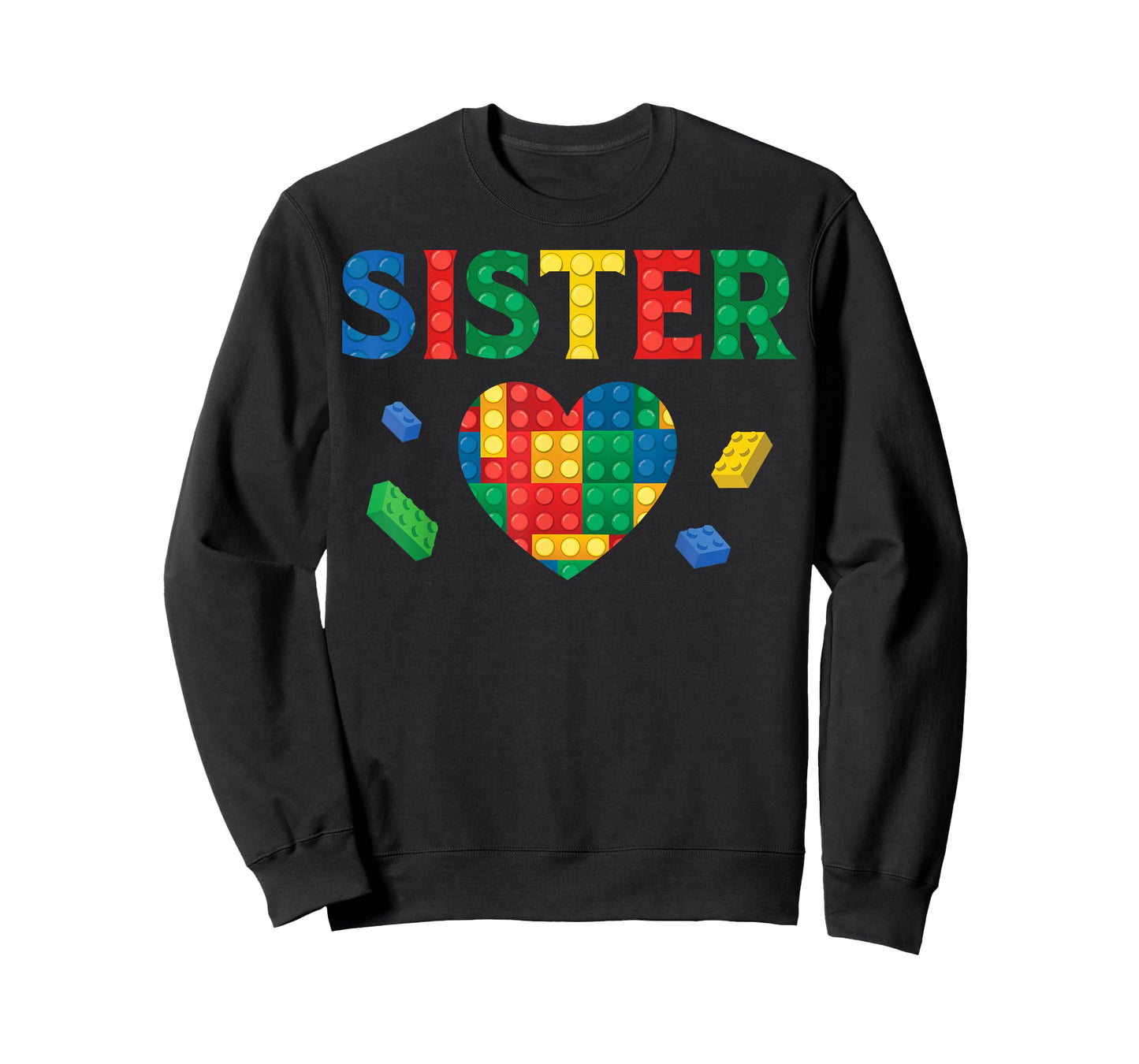 Sister Lover Master Builder Building Blocks Family Matching T-Shirt