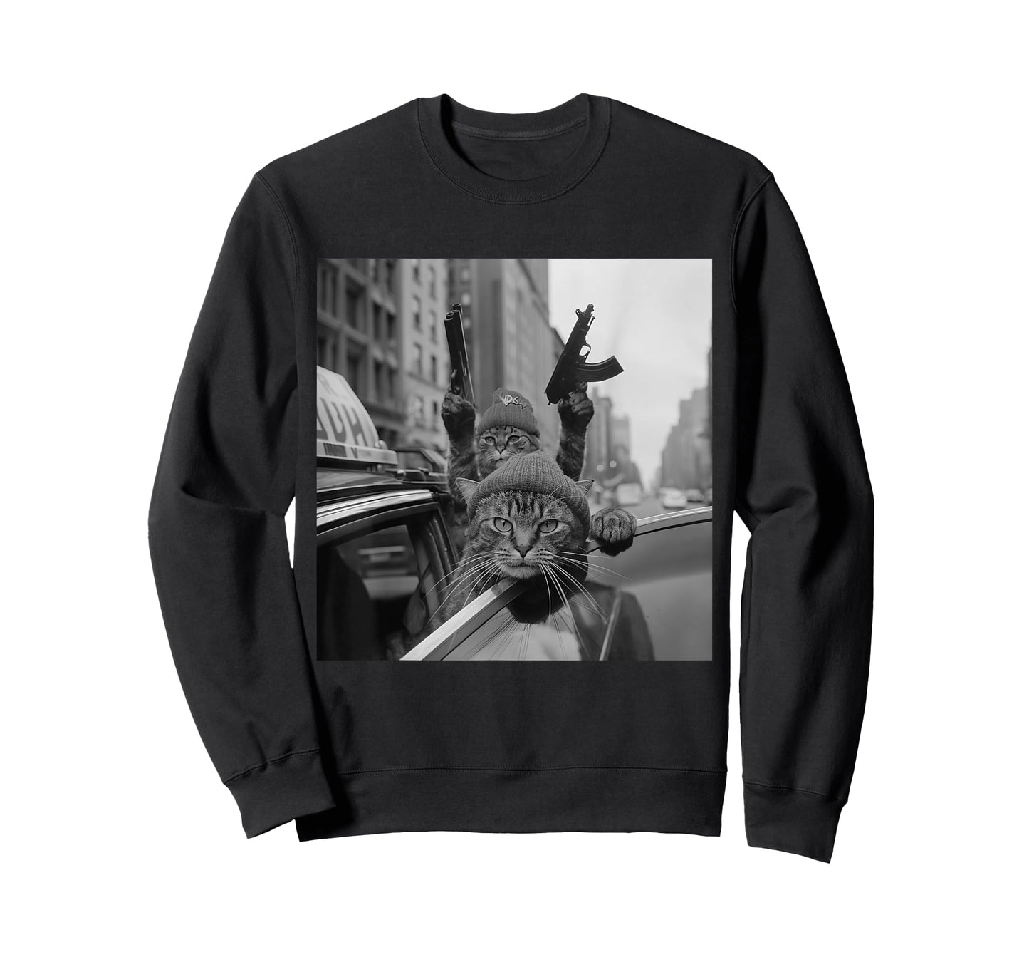 Funny Gangster Cat Thug Meme Street Lover Cats T-Shirt