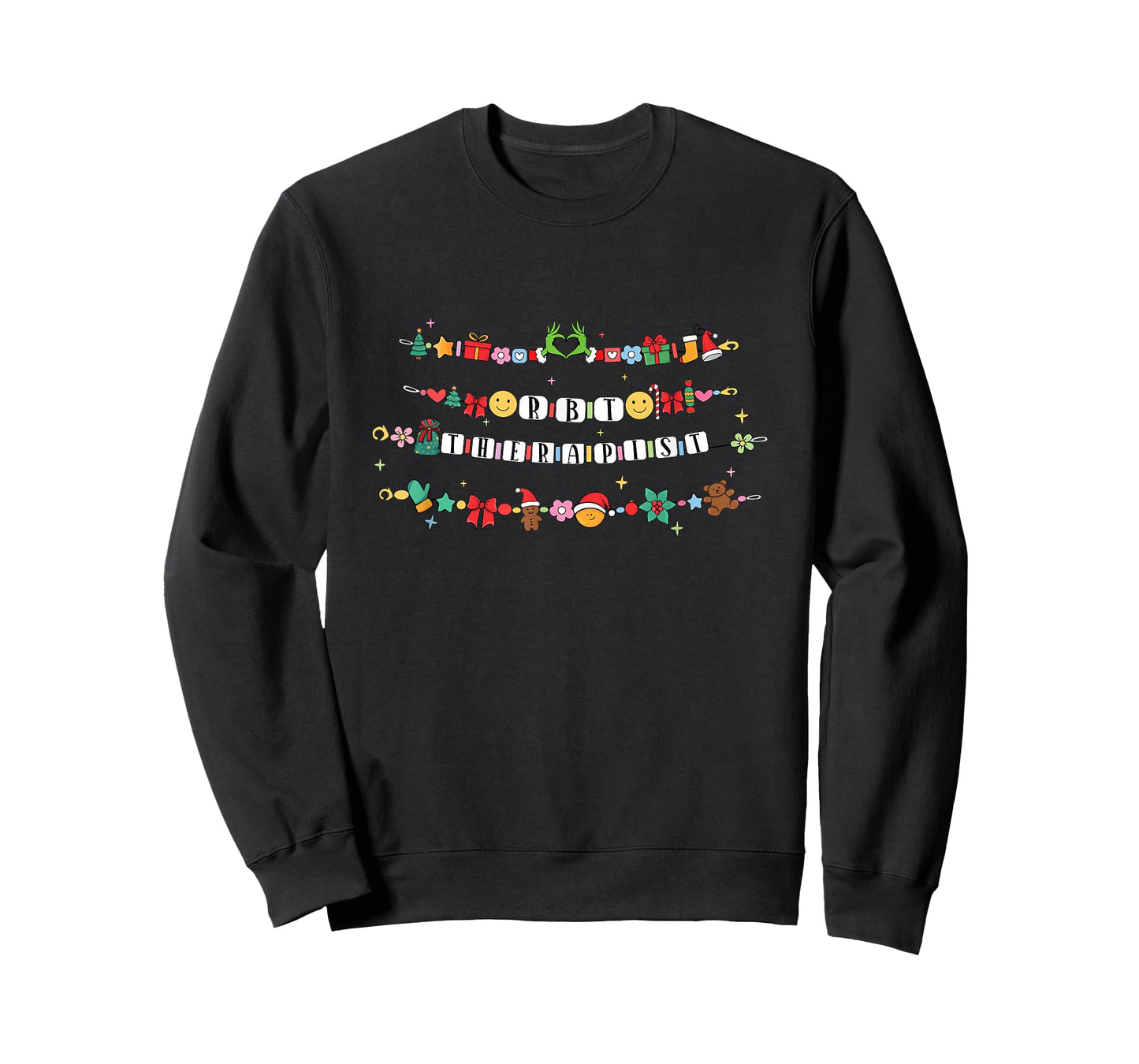Registered Behavior Technician Therapist Bracelet Christmas T-Shirt
