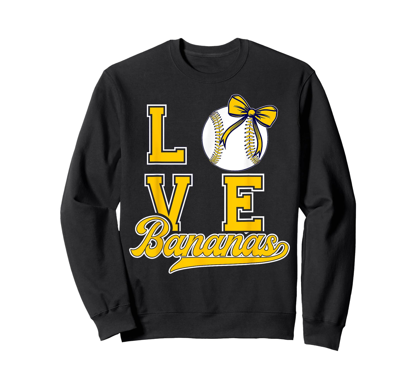 Retro Bananas Coquette Bow Banana Lovers for Men Kids Women T-Shirt