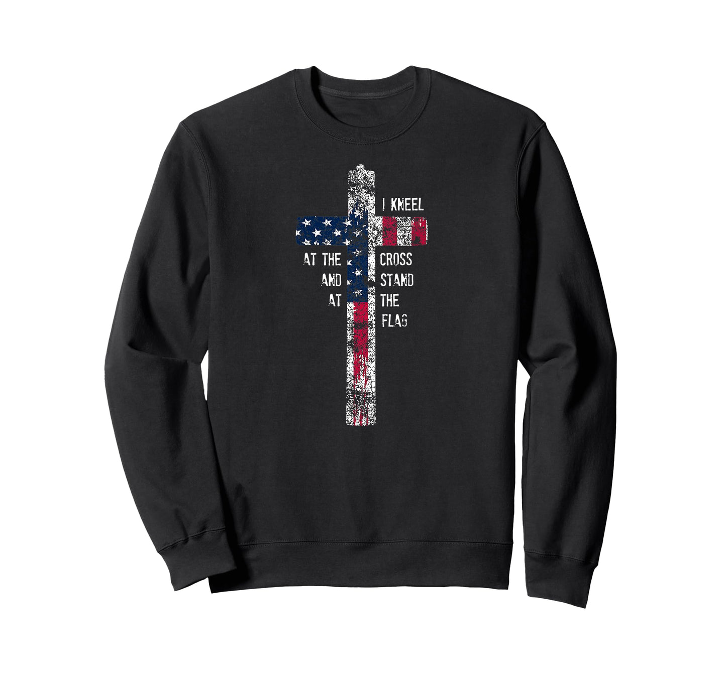 I Kneel at the Cross and Stand at the Flag Men Women T-Shirt T-Shirt