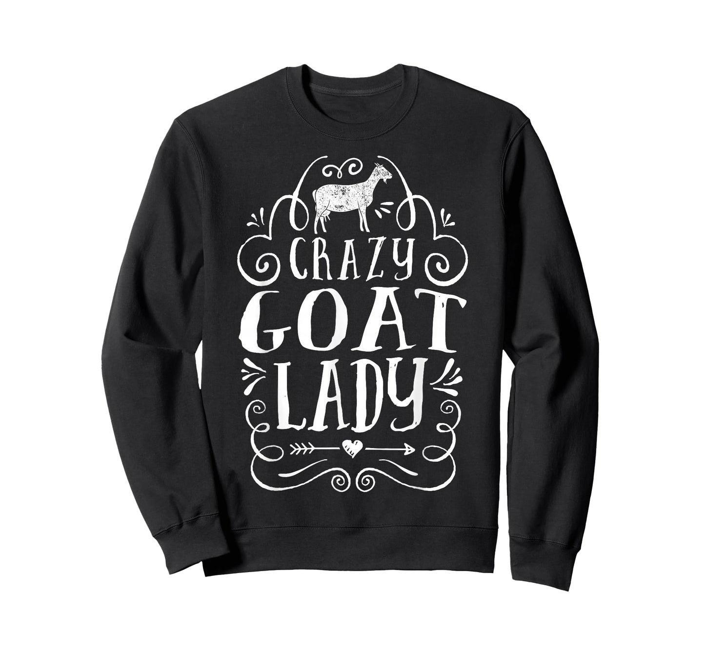 Crazy Goat Lady Girls Women Farmer Farm Animal Lover Vintage T-Shirt