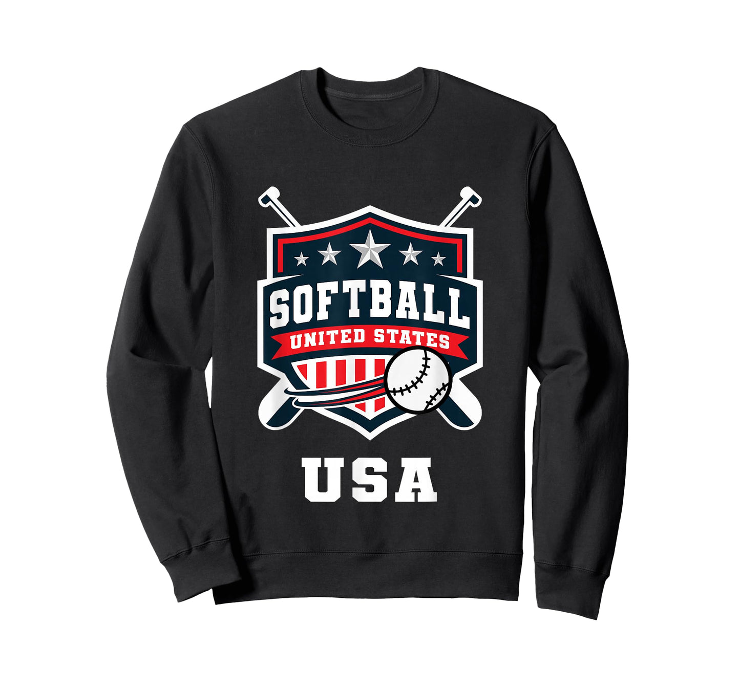 Softball USA Support The Team USA Flag T-Shirt