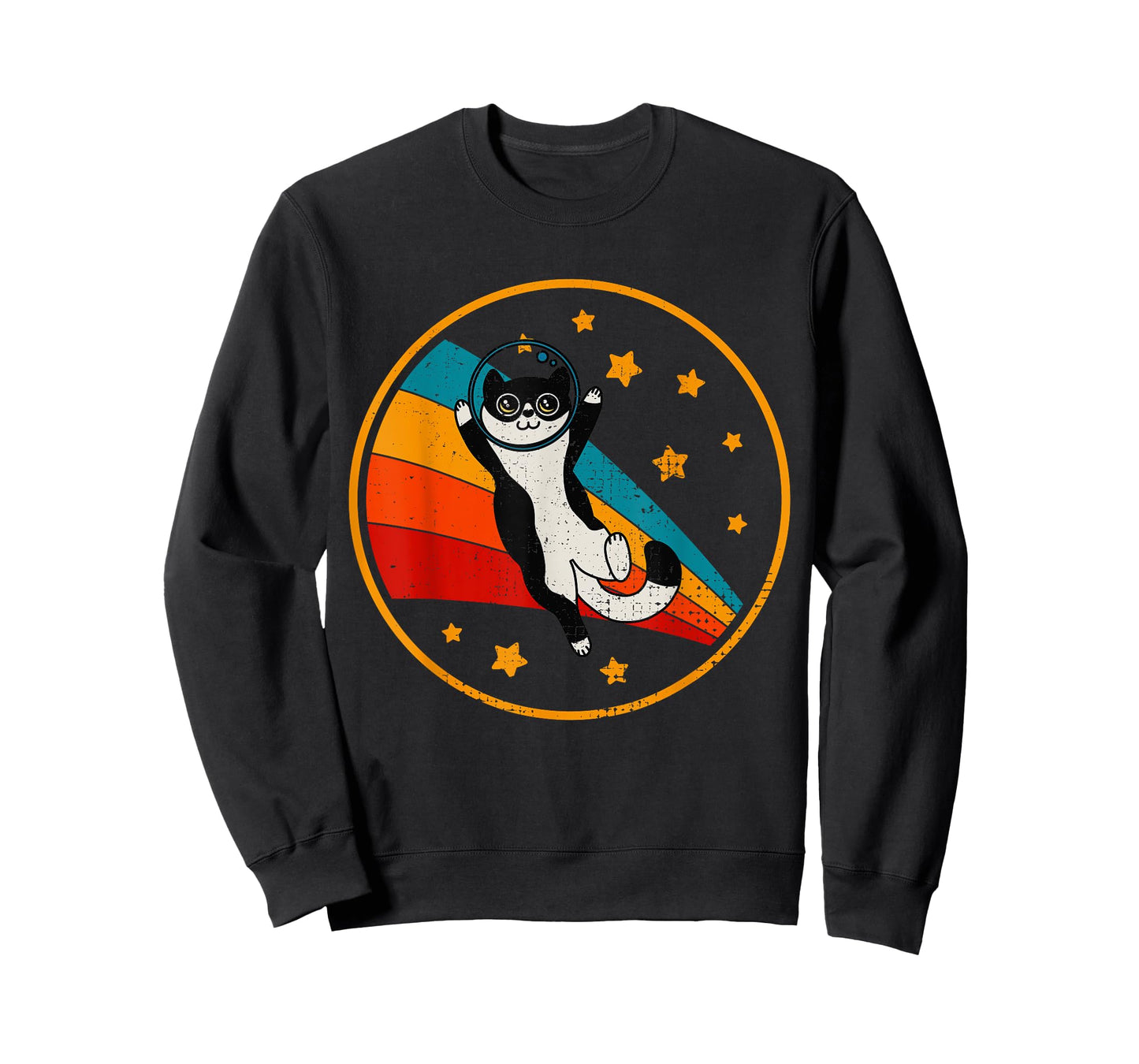 Cute Tuxedo Cat Two Tone Black & White T-Shirt for Men Women Girls Kids