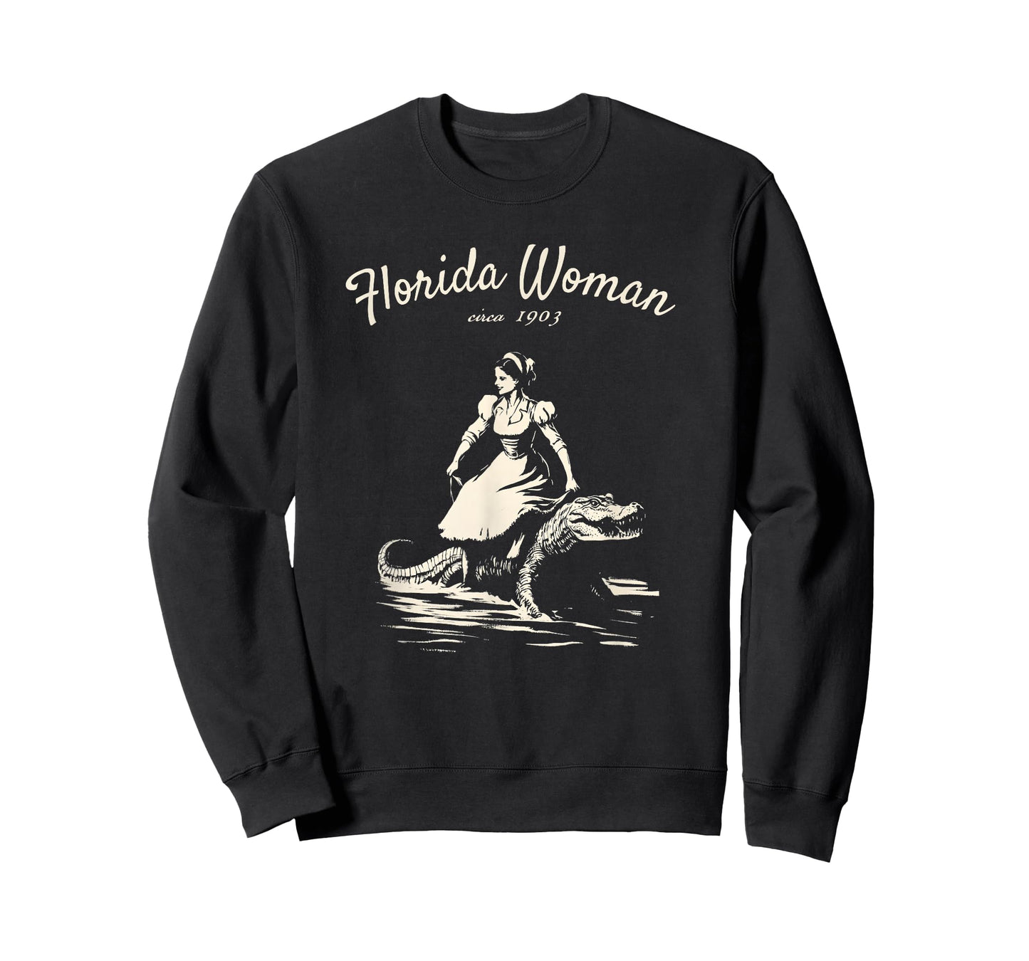 Florida Woman Funny Meme Alligator Croc T-Shirt