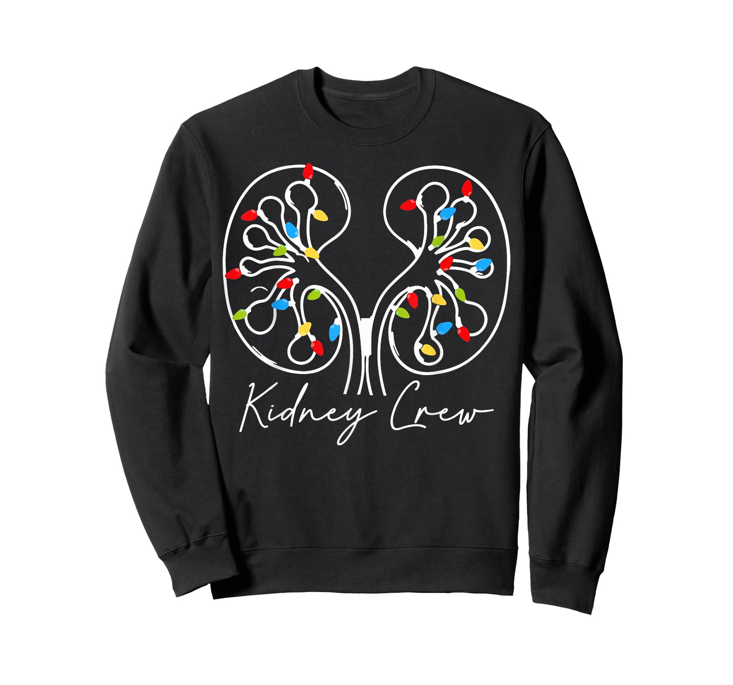 Christmas Lights Kidney Crew Dialysis Nurse Nephrology Squad T-Shirt