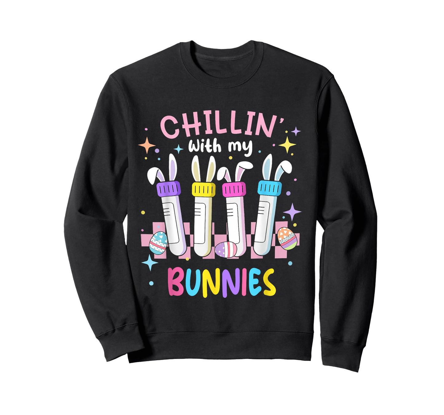Chillin With My Bunnies Easter Phlebotomist Nurse Phleb Tech T-Shirt