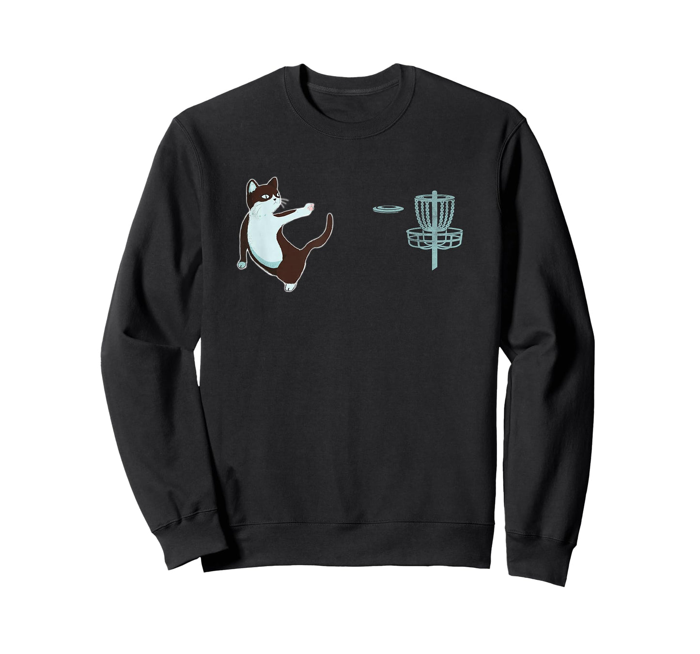 Disc Golf Cat T-Shirt for Men Women Kids