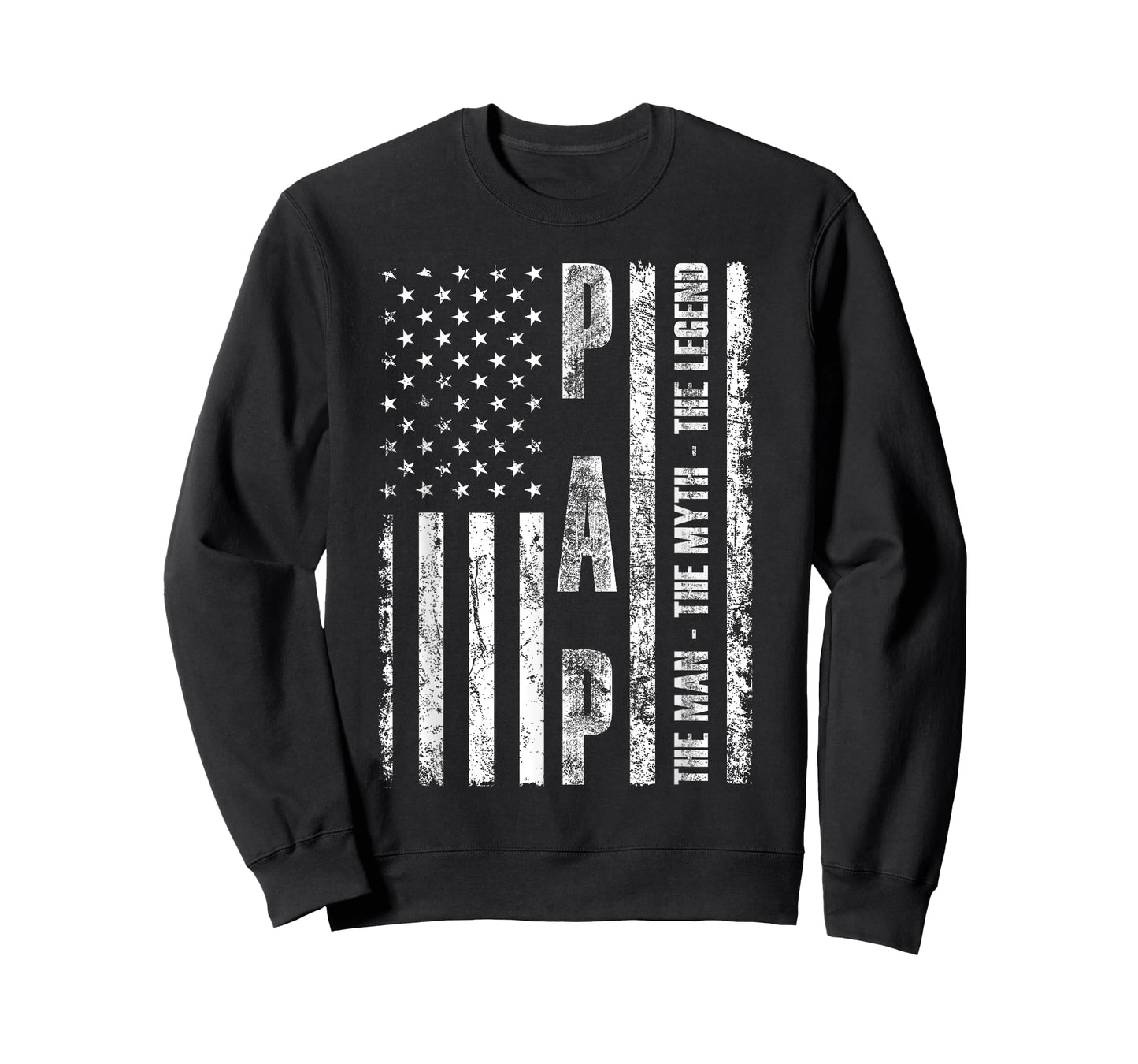 Pap The Man The Myth The Legend US Flag Tshirt