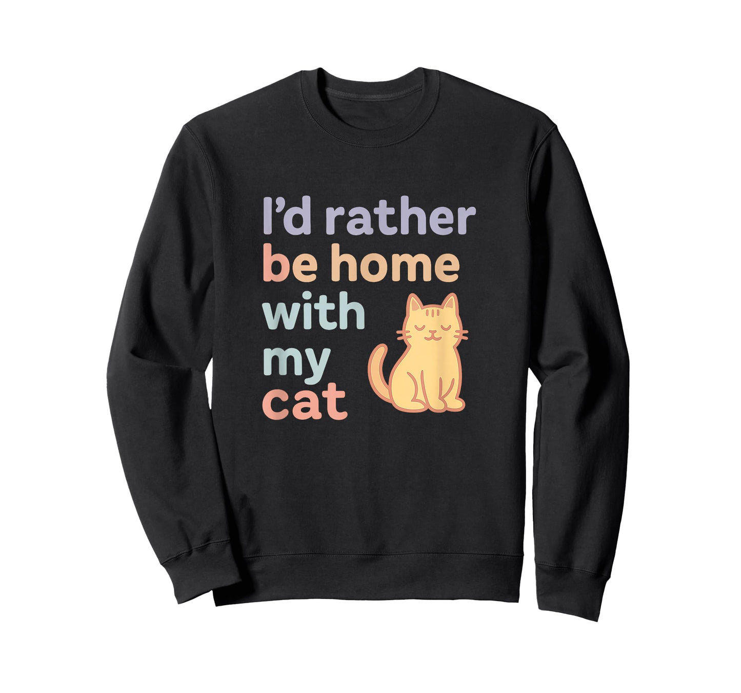 I’d Rather Be Home with My Cat | Soft Pastel Aesthetic T-Shirt