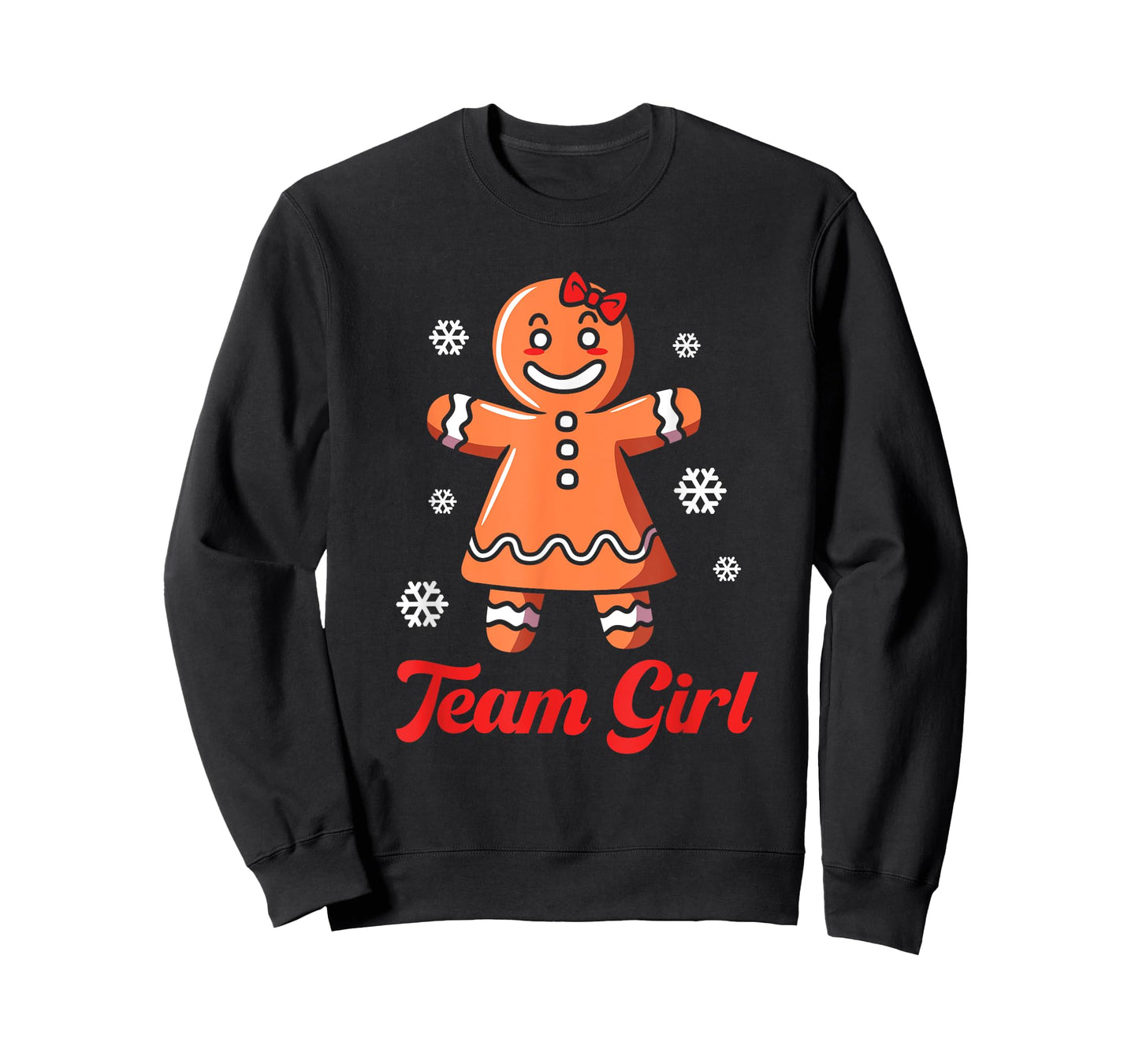Christmas Gingerbread Team Girl Gender Reveal T-Shirt