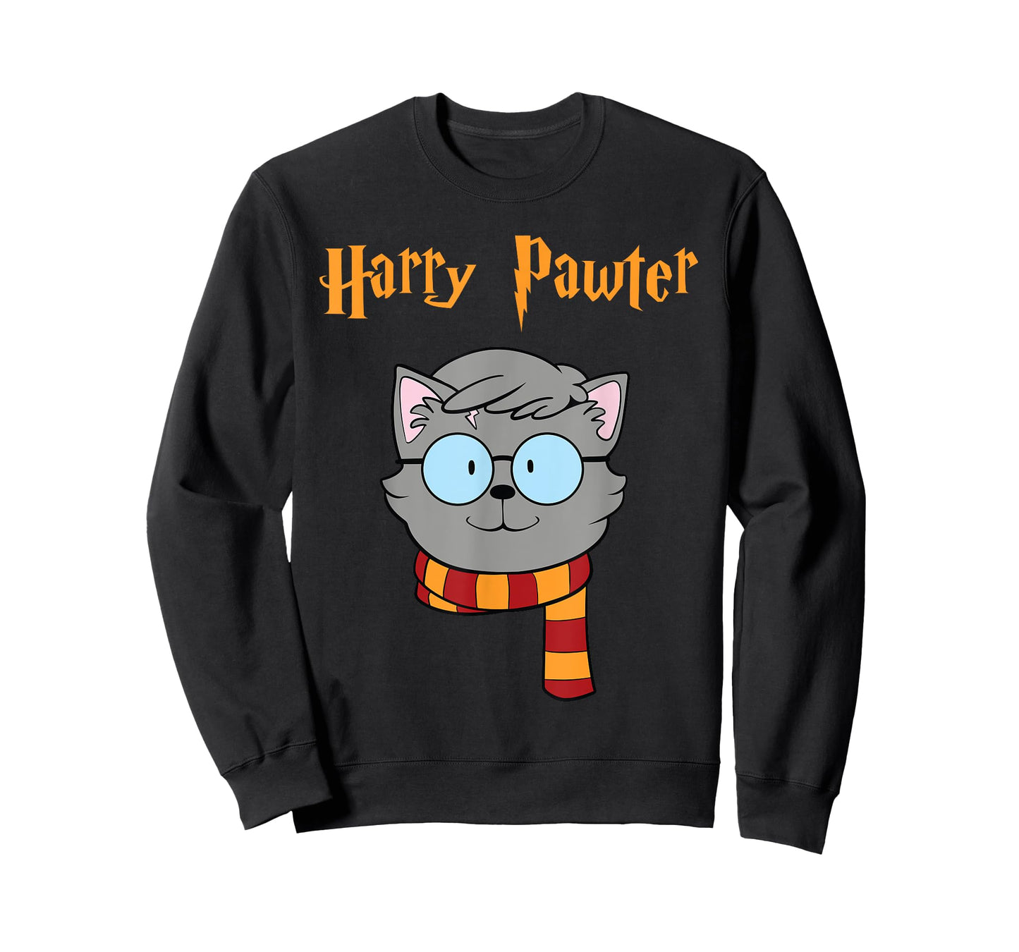 Harry Pawter Cat Tee Funny T-Shirt Cute Kitty Gift Men Women Girls Kids T-Shirt