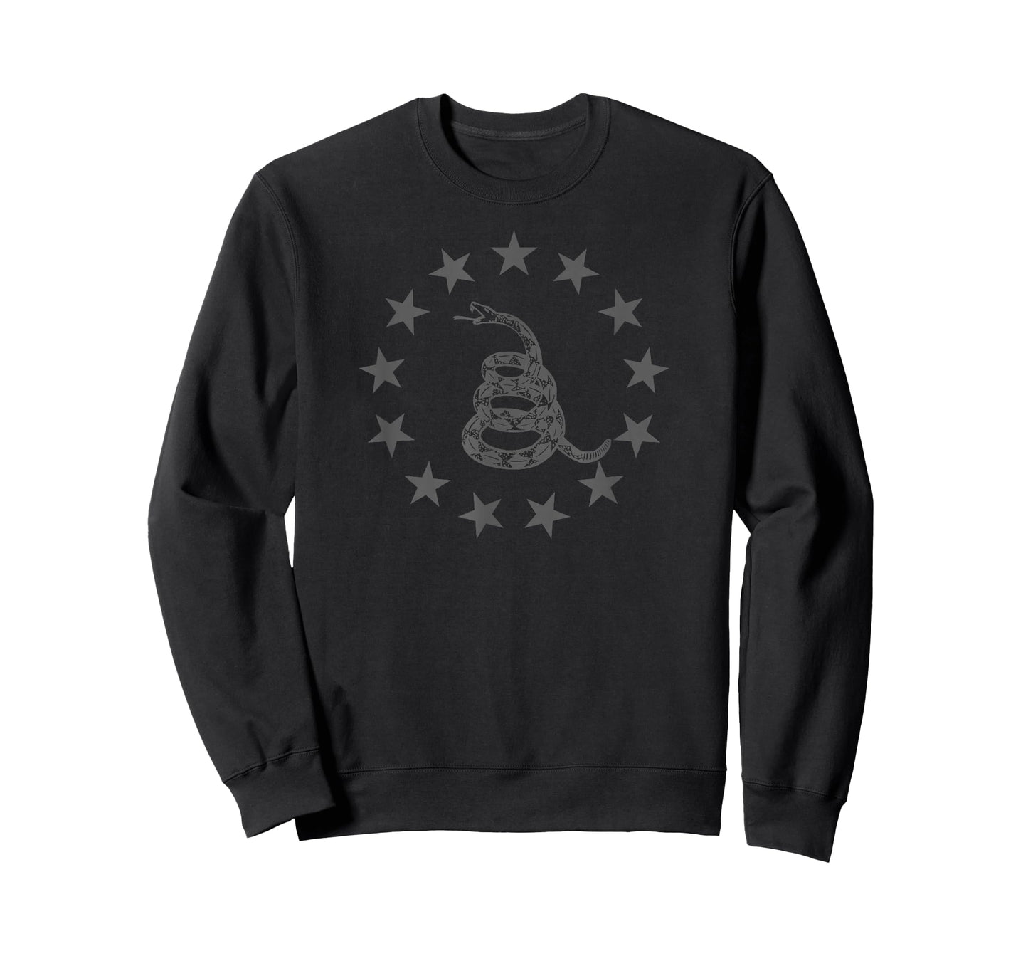 Gadsden Rattlesnake Betsy Ross Flag Ring of Stars Patriot T-Shirt