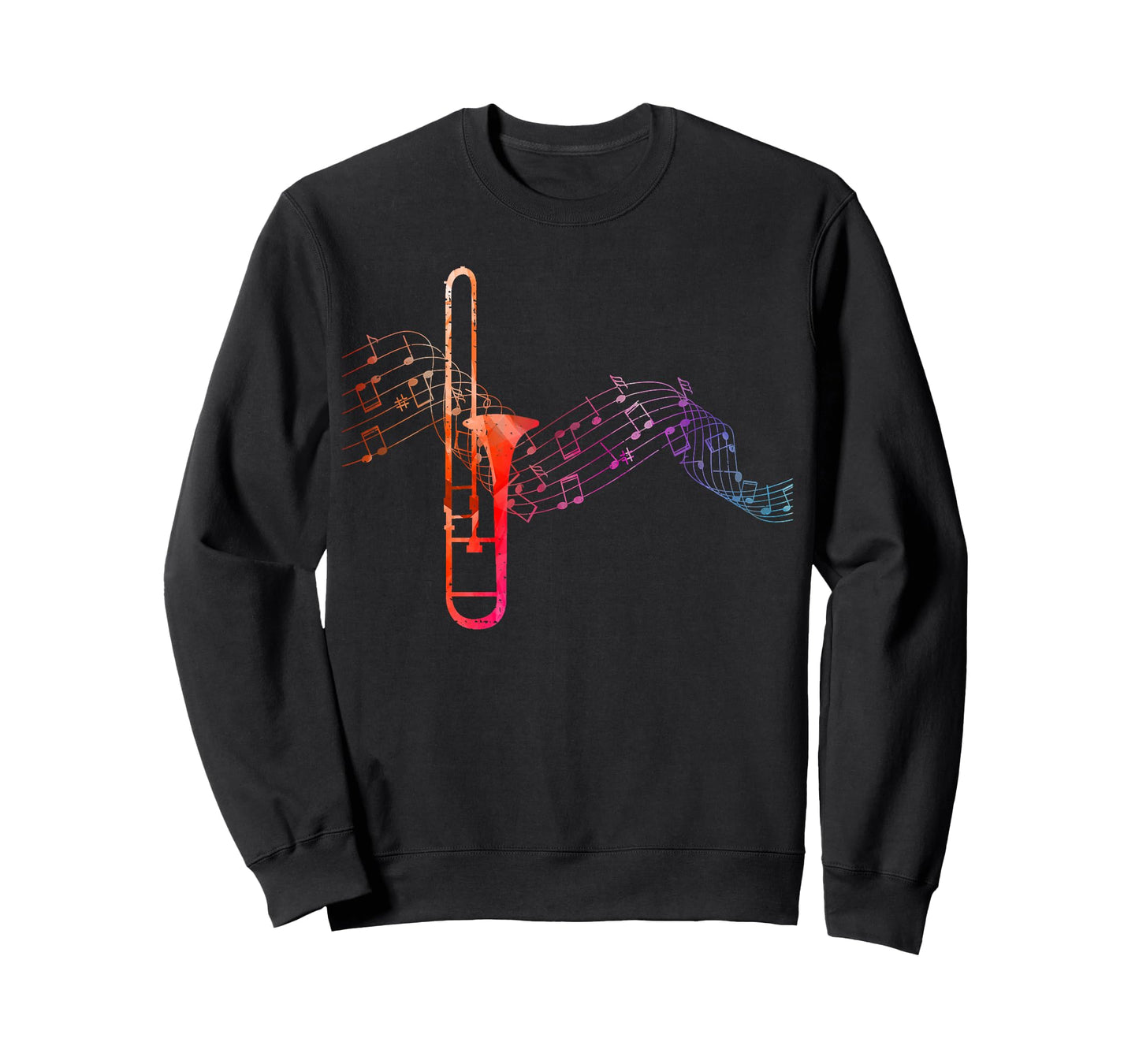Colourful Trombone Sheet Music Trombone T-Shirt