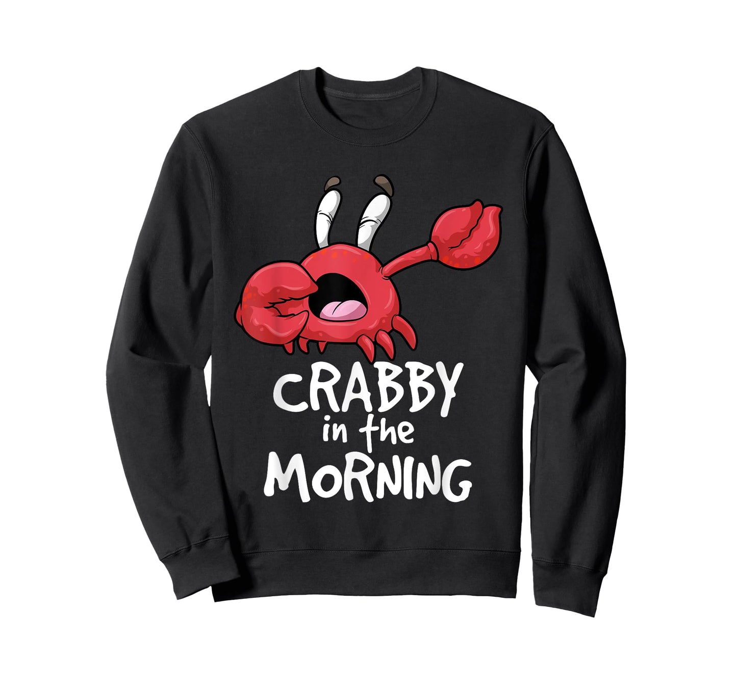 Crabby In The Morning Shirt Funny Sleepy Crab Pyjama Night T-Shirt
