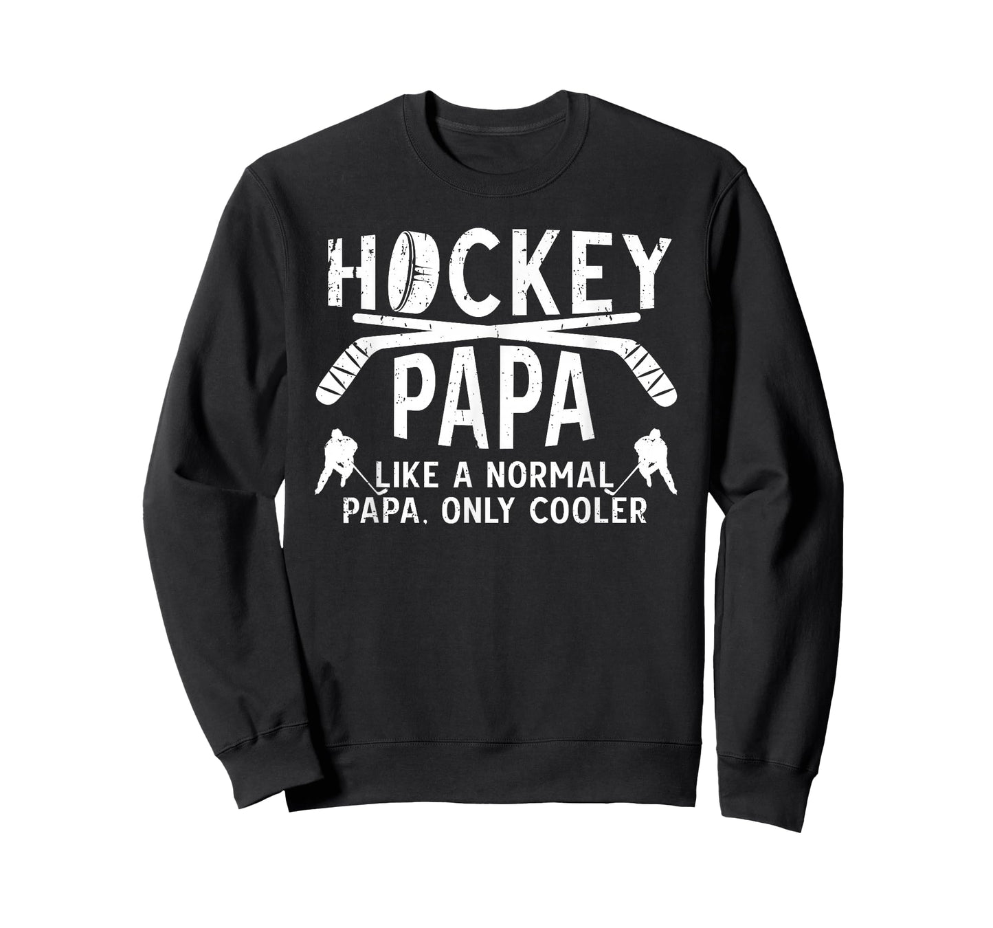 Cool Hockey Papa Grandpa Papa Of A Hockey Player T-Shirt