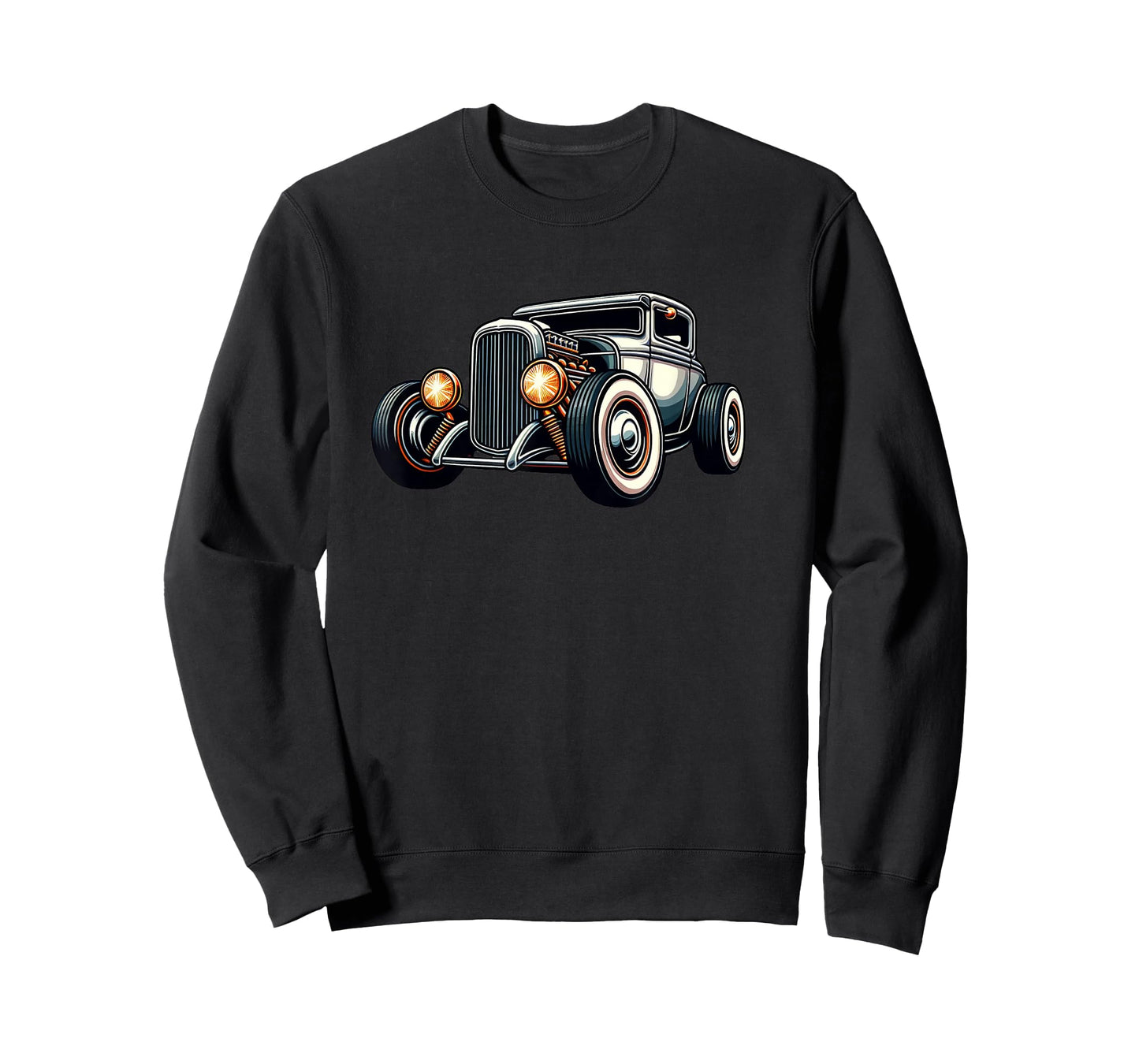 Classic Hot Rod Retro Vintage Custom Hotrod Car Illustration T-Shirt