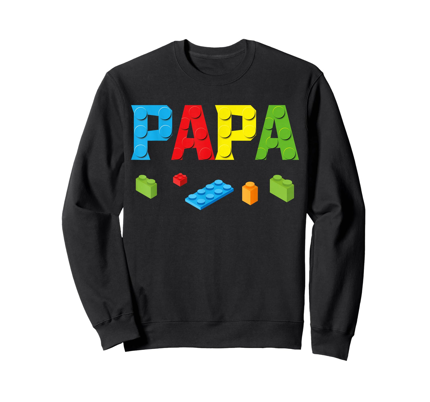 Papa Master Builder Building Bricks Blocks Family Set Parent T-Shirt