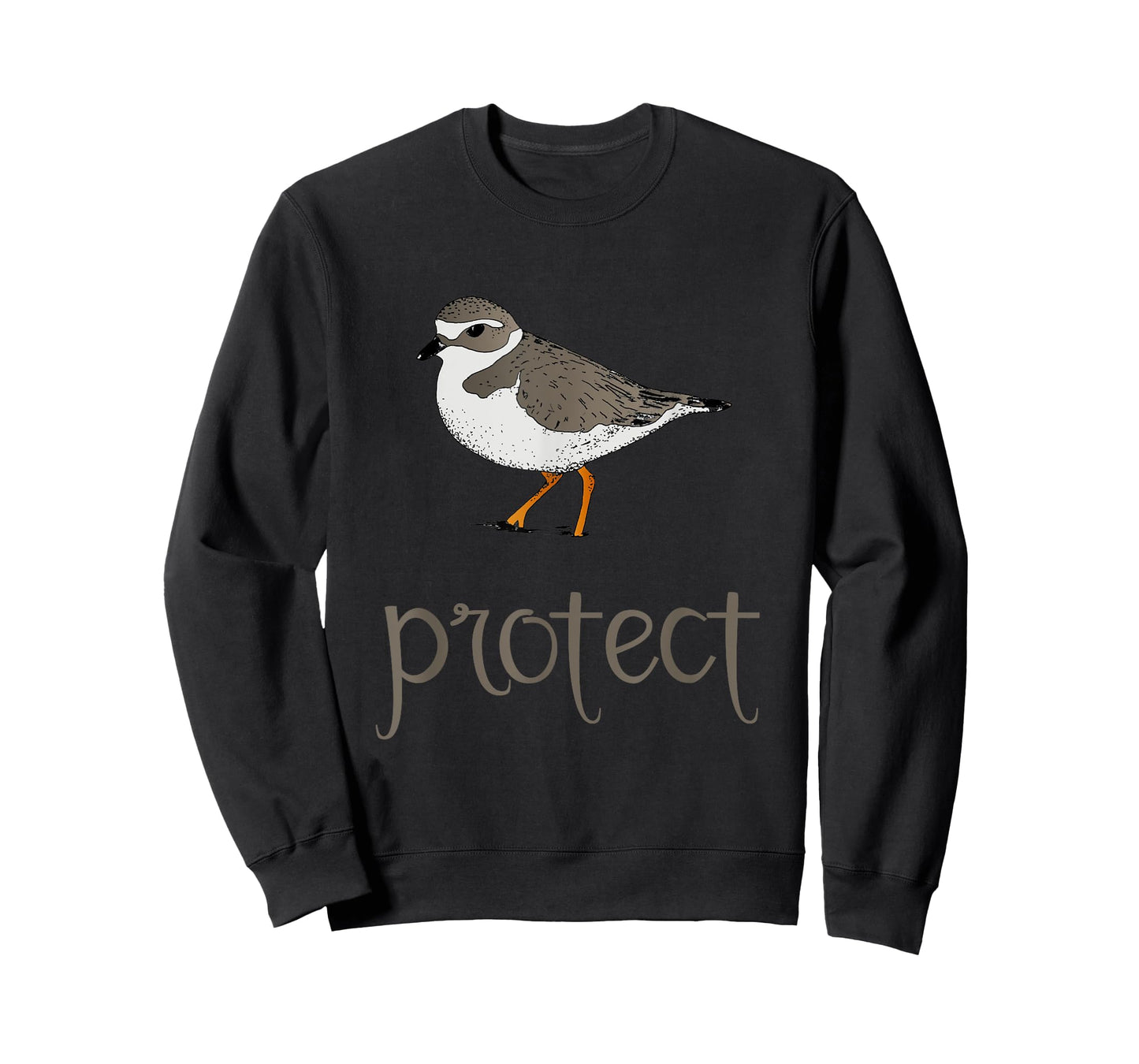 Shore Bird Piping Plover Hand Drawn Marine Illustration T-Shirt