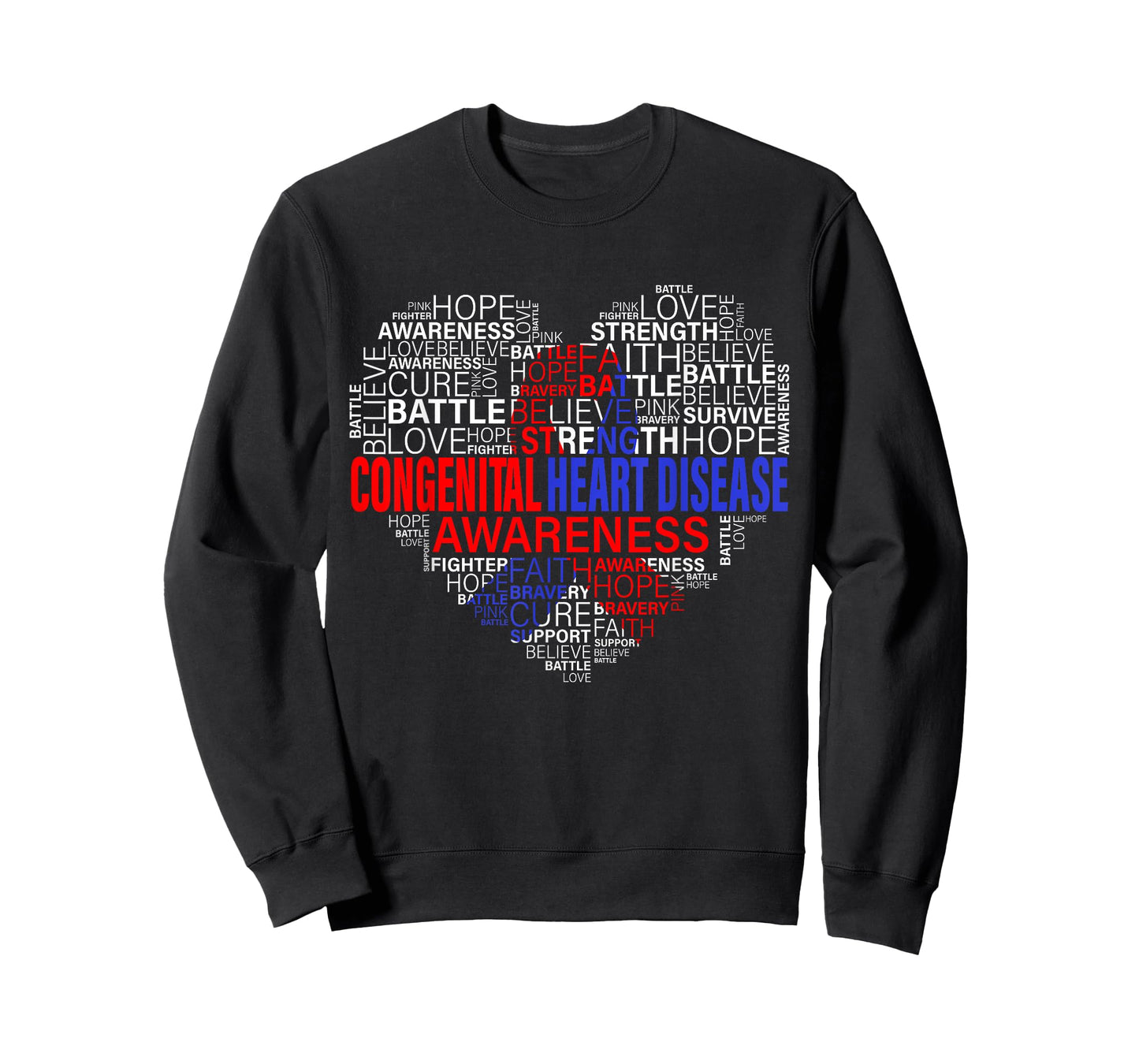 CHD Awareness Heart Disease Fighting Hope Support Warrior T-Shirt