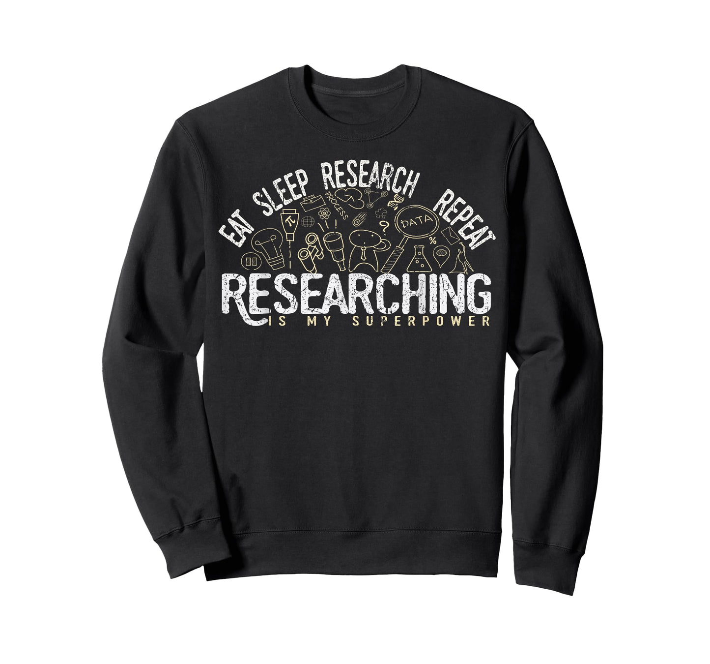 Academics Researcher Gift, Eat Sleep Research Repeat Tshirt T-Shirt