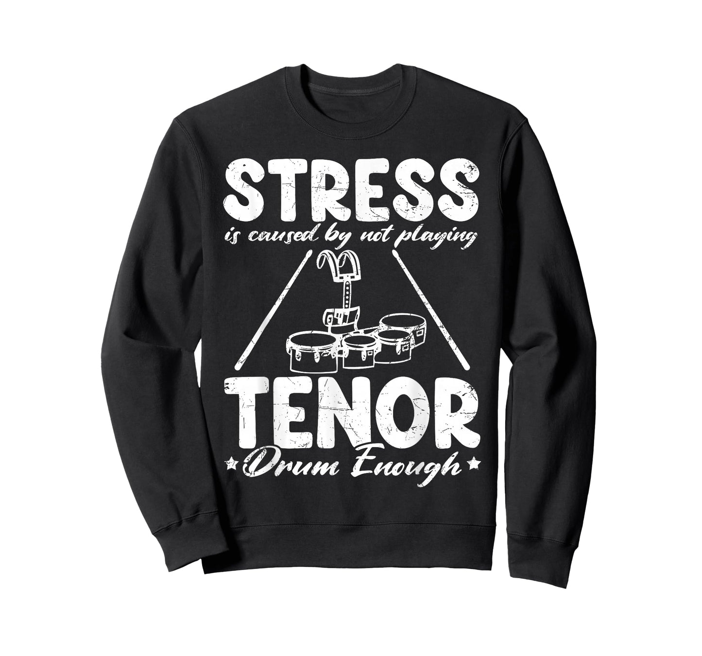 Tenor Drum Heads Quad Drum Practice Pad Quad Drummer T-Shirt