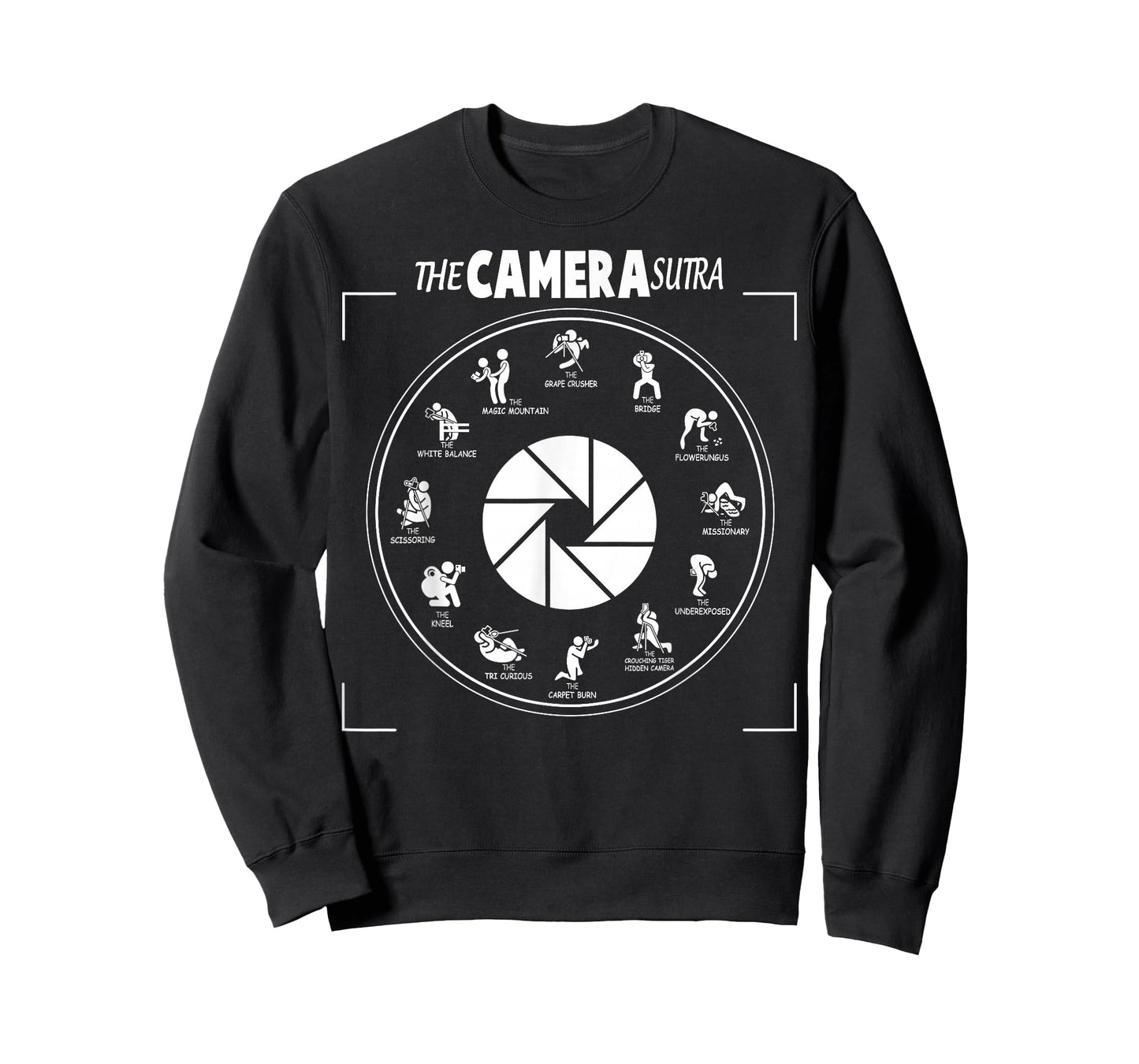 The Camera Sutra Photographer Joke Tee Photography Photo T-Shirt