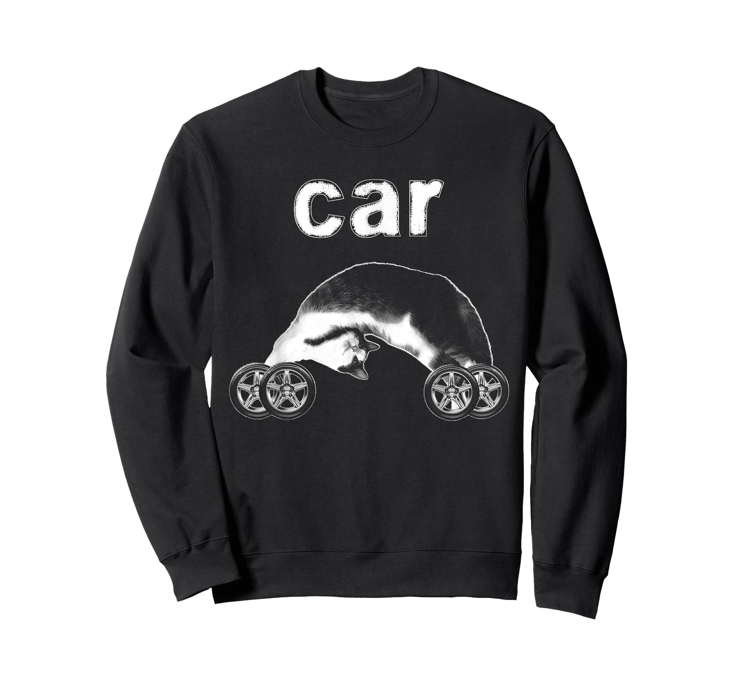 Cat Car Shirt Funny Meme Humor Kitty On Wheels Men Women T-Shirt