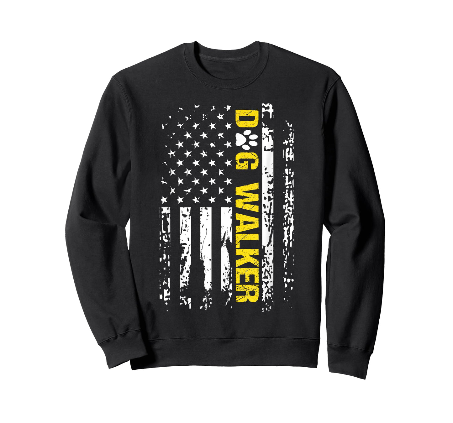 Dog Walker Shirt American Flag Patriotic Dog Walker Gift T-Shirt