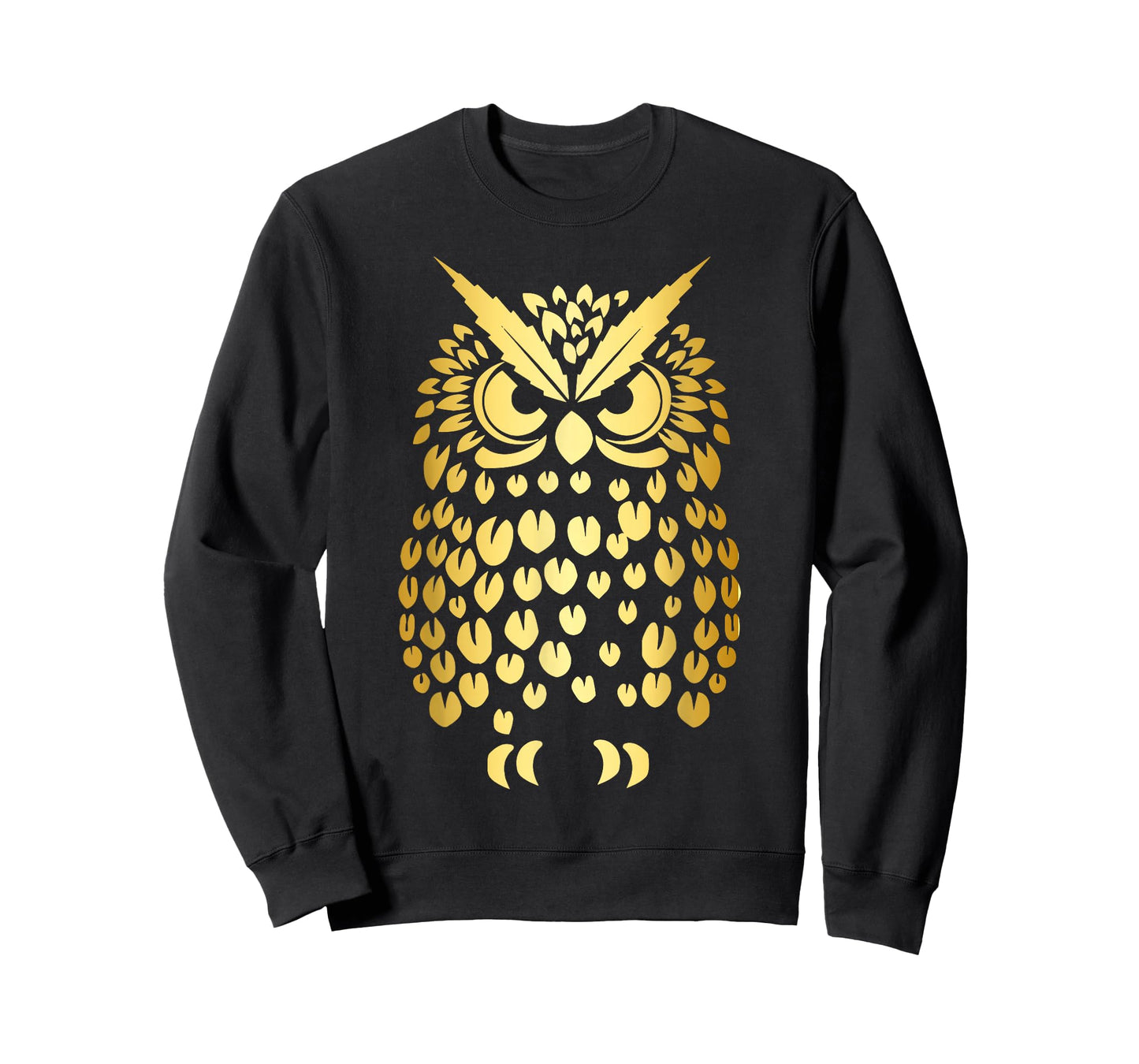 Cute Gold Owl Forest Animal Nature Art Graphic Men Women Kid T-Shirt
