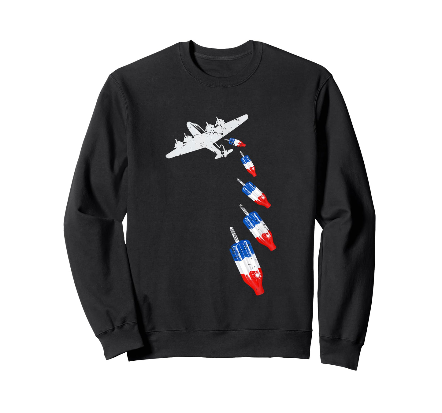 Vintage Bomb Pops Ice Cream American Flag Remembrance Day T-Shirt