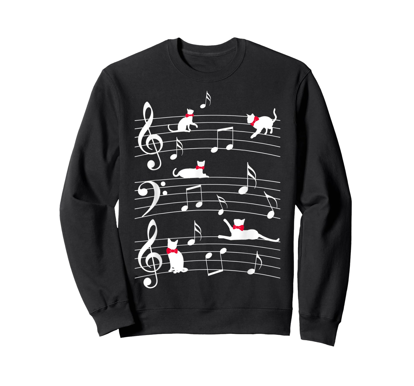Cute catts play with music notes catt T-Shirt