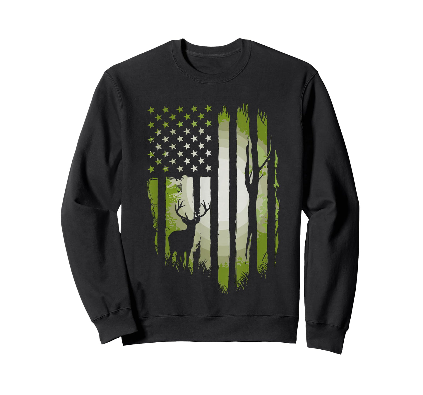 American Flag Deer Hunting USA Patriotic For Hunters T-Shirt