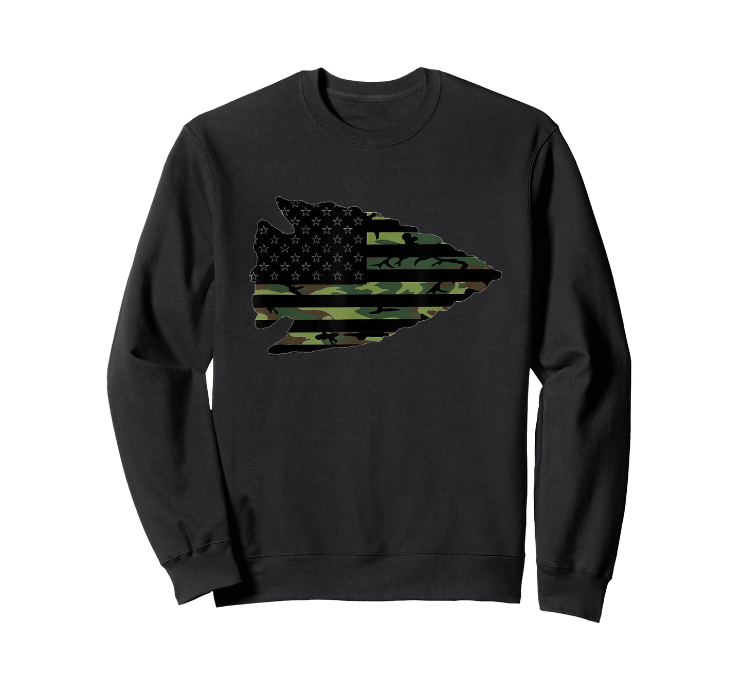 Arrowhead Hunter Camougflage USA Flag Arrowhead Hunting T-Shirt