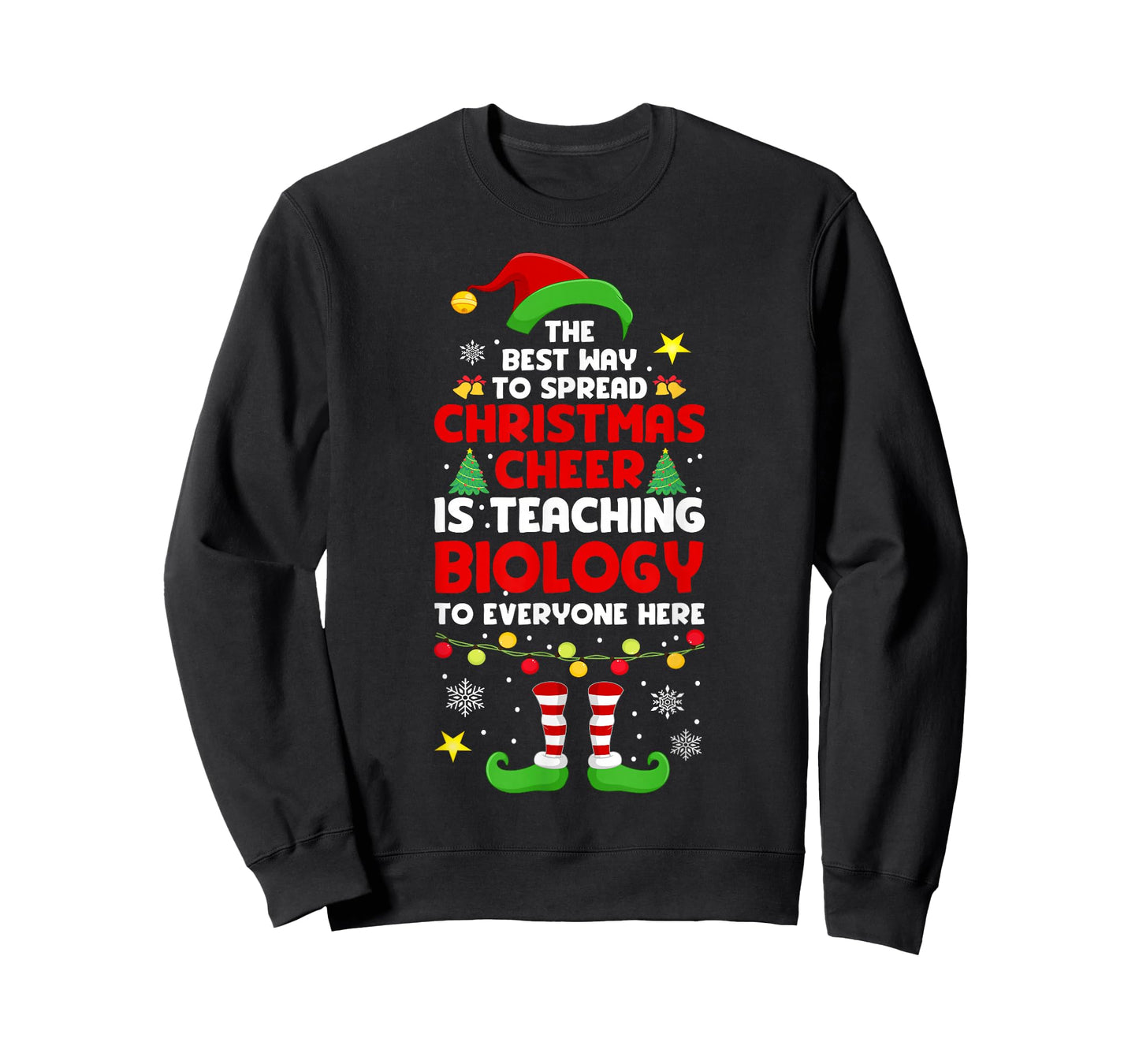 Christmas Biology Teacher Funny Xmas Christmas Cheer T-Shirt